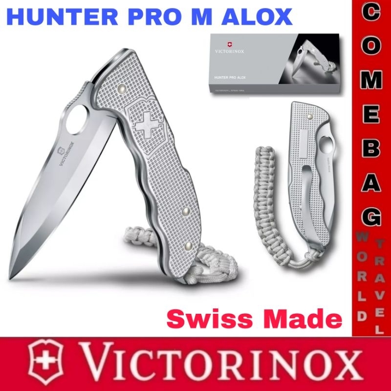 มีดพับVictorinox Hunter Pro M Alox มีดแก้มปีเนียมที่แข็งแรงทนทาน จาก Swiss พร้อมเชือก Paracord ของแท