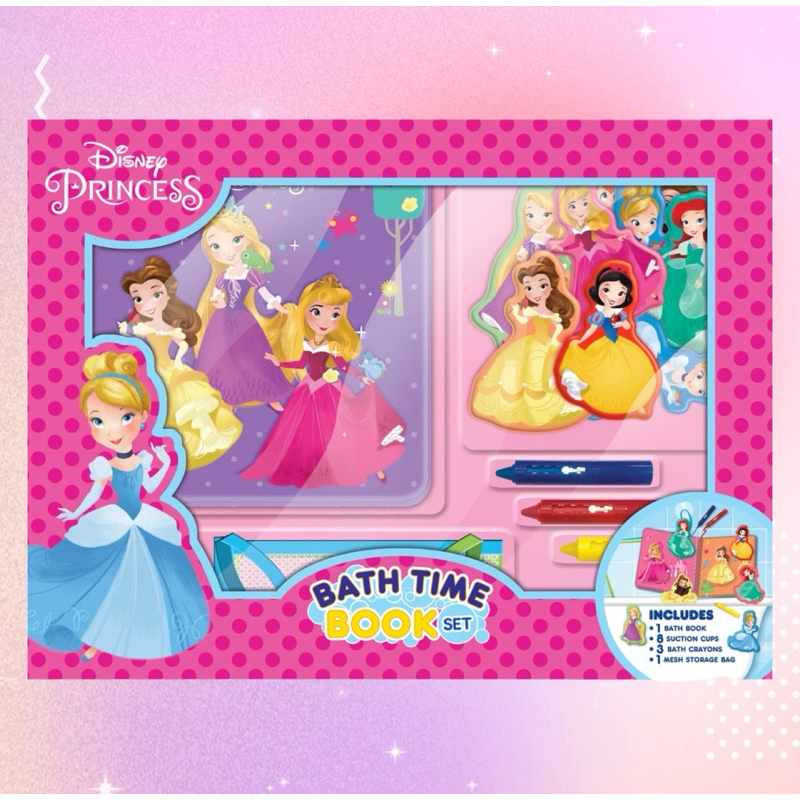 Disney Princess Bath Time Books Deluxe
