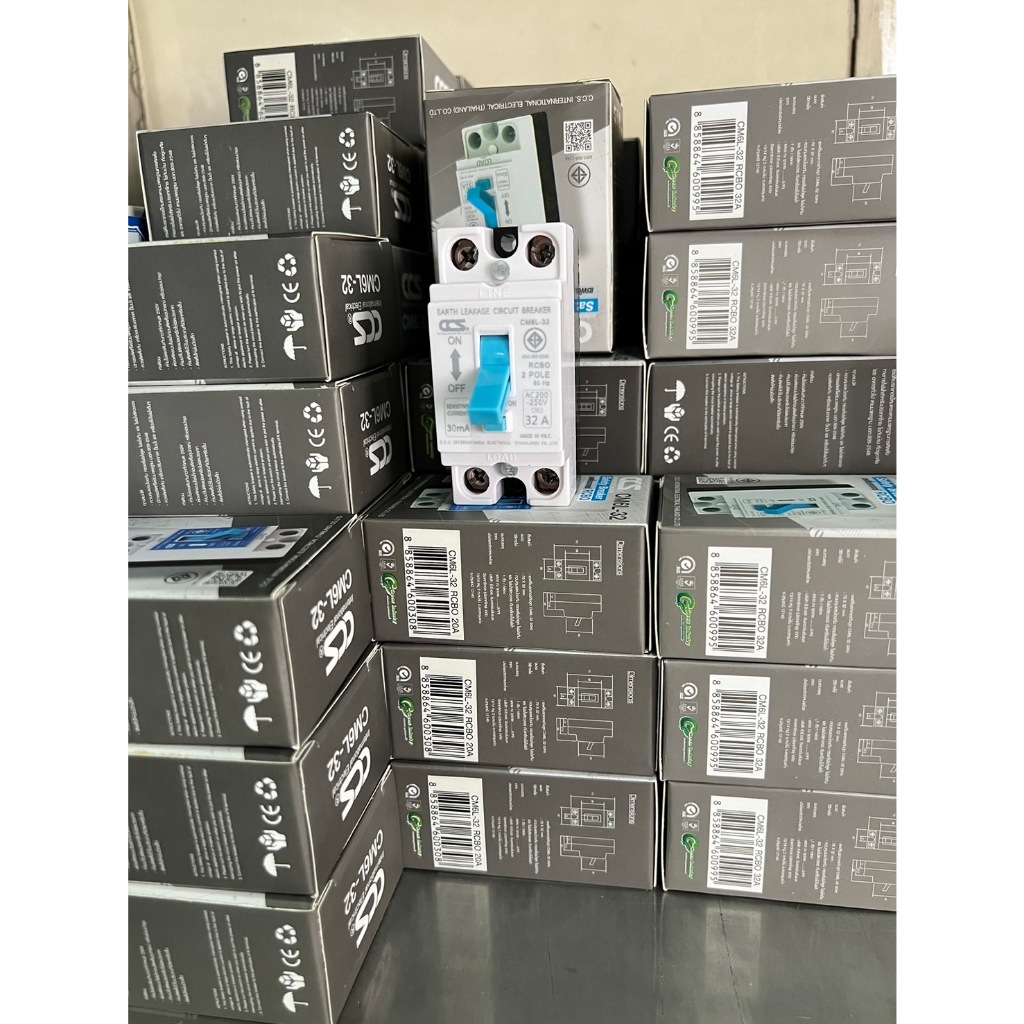 ❤️ส่งทุกวันจ้า❤️  2P 15A ,20A,30A CCS เซฟตี้เบรกเกอร์กันดูด ELCB Earth Leakage  Breaker