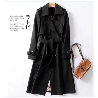 SUIT-13 ชุดสูทผู้หญิง สูทโค้ท แขนยาวกระโปรง มีเข็มขัด โค้ทแขนยาว binbinzhao