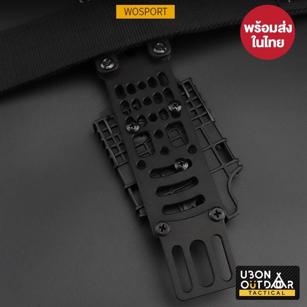 เพลตต่ำพร้อมสายรัดขา WoSporT - TN Style Aluminum drop plate - รูปที่ 3