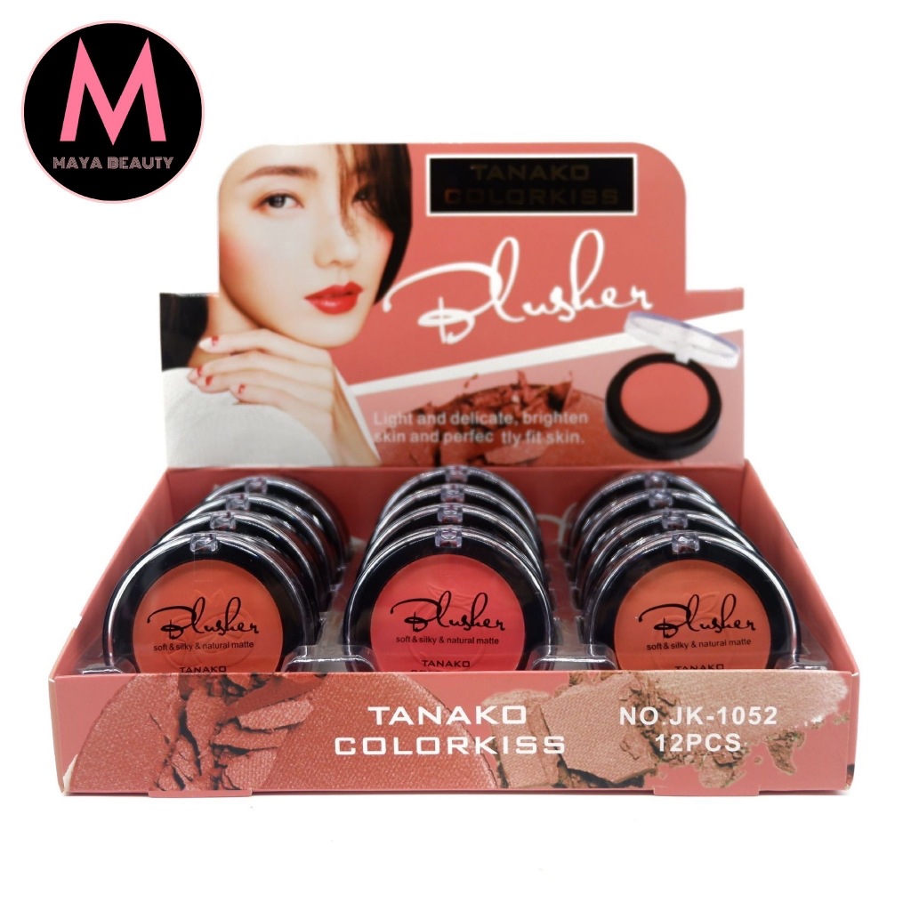 (ยกกล่อง) TANAKO COLORKISS MATTE BLUSHER บลัชออนเนื้อแมทต์ 6สี สีชัด สวยเป็นธรรมชาติ