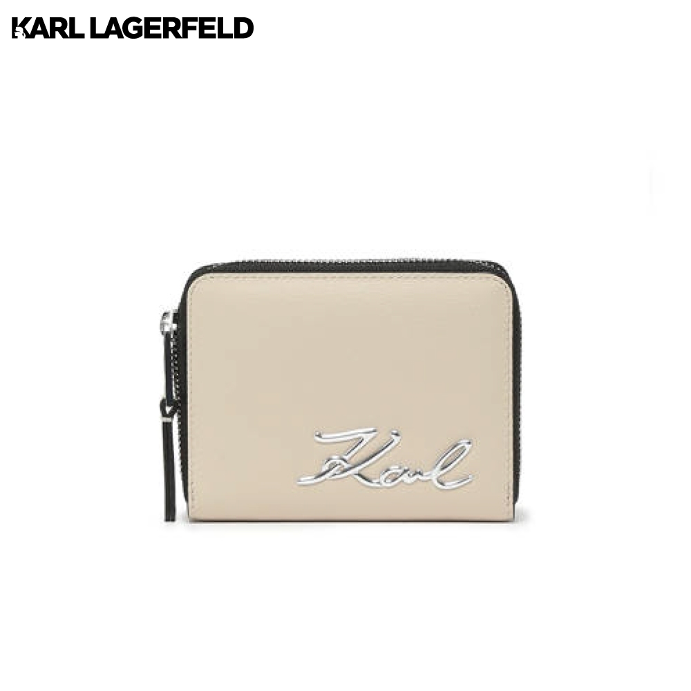 KARL LAGERFELD - K/SIGNATURE MEDIUM ZIP WALLET - รูปที่ 3