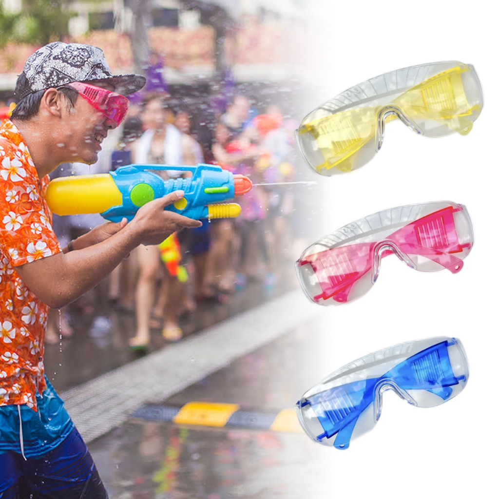 🔥🥽🕶️เเว่นใส่เล่นสงกรานต์🕶️🥽💦แว่นกันน้ำ กันน้ำเข้าตา กันทรายเข้าตา ปกป้องดวงตาจากสิ่งที่พุ่งมาโดนหน้า แว่น ใส่กันน้ำ สีสด