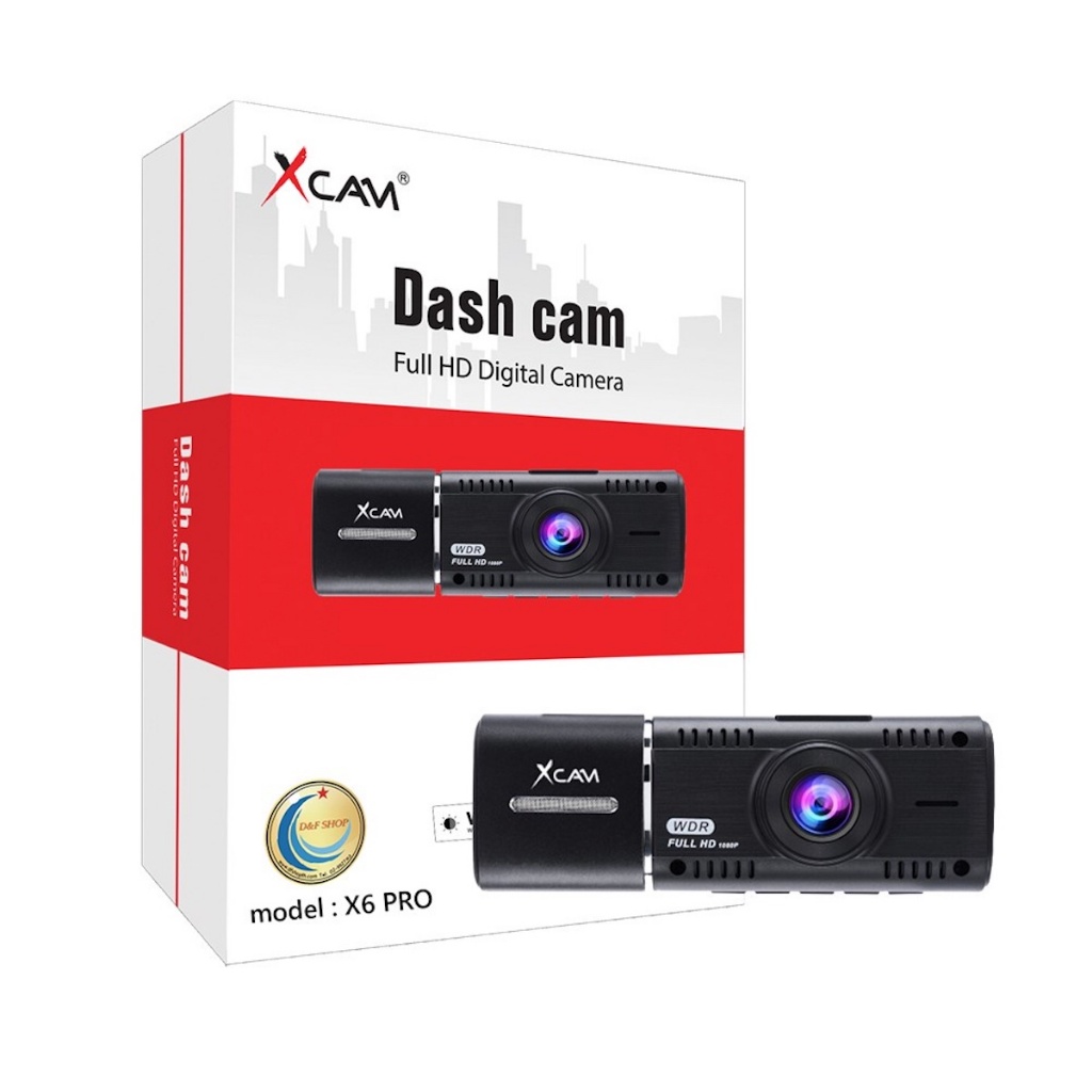 XCAM X6 PRO กล้องติดรถยนต์ Dual Lens 1080P 720P กล้องบันทึกด้านหน้า-ด้านในรถ 70mai XCAM