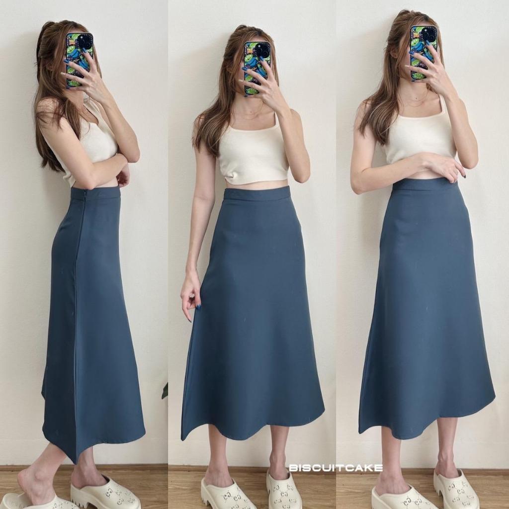 MERMAID SKIRT กระโปรงทรงหางปลา ซิปข้าง ผ้าบาร์บี้เปเป้ รูปที่ 5