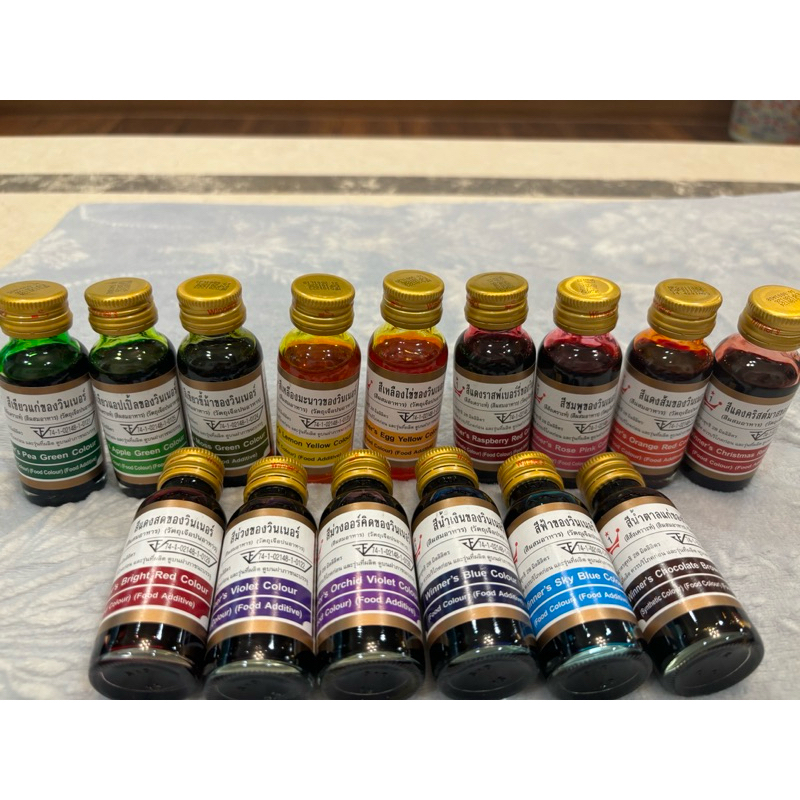 สีผสมอาหาร ตรา winner’s  28ml  มีให้เลือก 15สี สีสำหรับอาหาร เค้ก