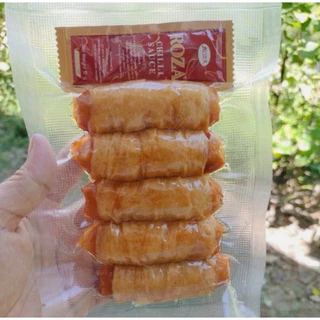 (ราคาส่ง10แพค)โรตีพันไส้กรอกชีส ไส้กรอกไก่ (เมนูใหม่ อร่อยมาก) ชีสเยิ้มๆ ฮาลาล 1แพค 5 ชิ้น แถมซอสพริก#โรตีพันไส้กรอกชีส