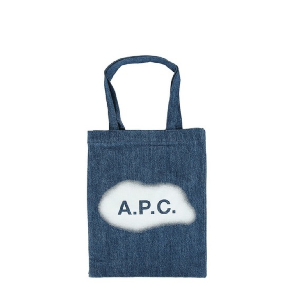 พร้อมส่ง A.P.C. ถุงผ้ายีนส์ รุ่น  Indigo Lou Denim Tote Bag LNL