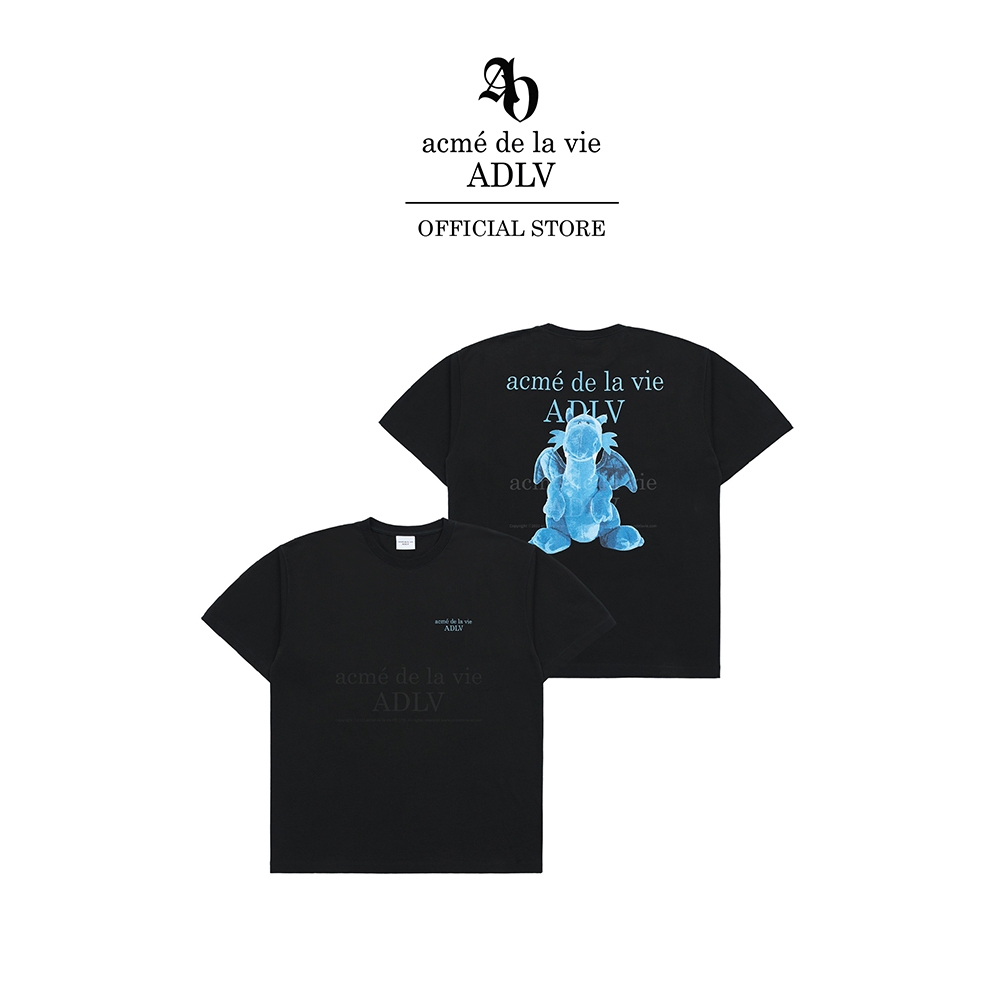 ADLV เสื้อยืด Oversize รุ่น  Fuzzy Dragon Artwork Short Sleeve T-Shirt Black Black (50173SDGSSU_F3BKXX)