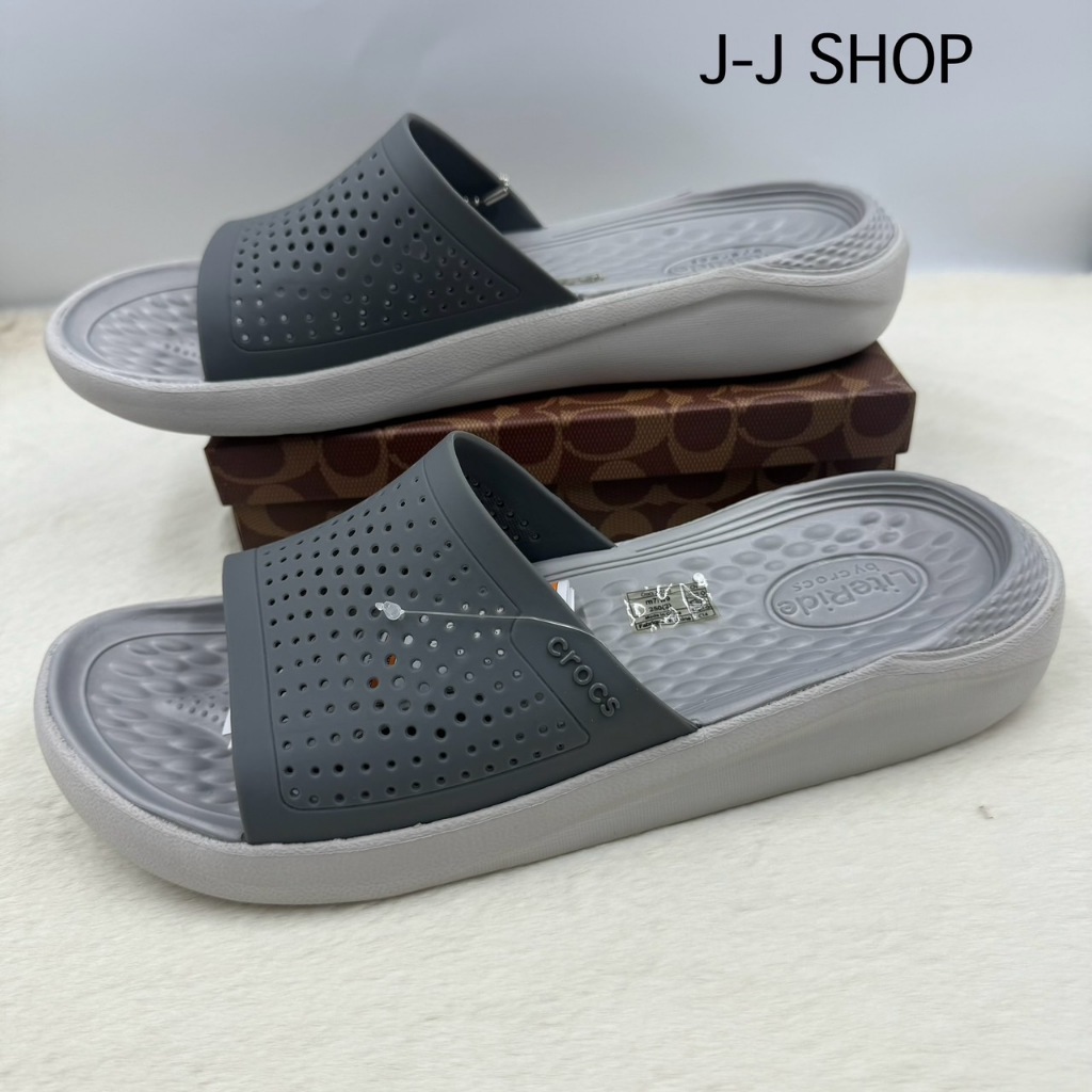รองเท้าแตะ Crocs รองเท้าแบบสวมสำหรับผู้หญิงและผู้ชาย ผลิตจากวัสดุคุณภาพดี น้ำหนักเบานิ่มใส่สบายเท้า นิ่มไม่เจ็บเท้า