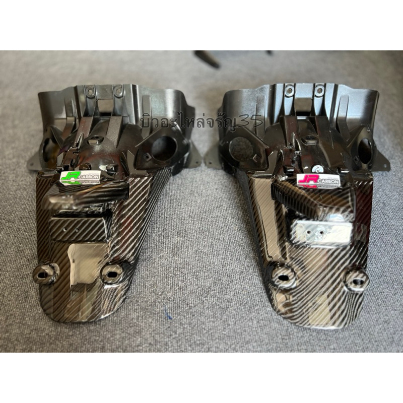 คาร์บอนบังโคลนท้าย+ไฟส่องป้าย Giorno  ลาย4 งานJRcarbon💯