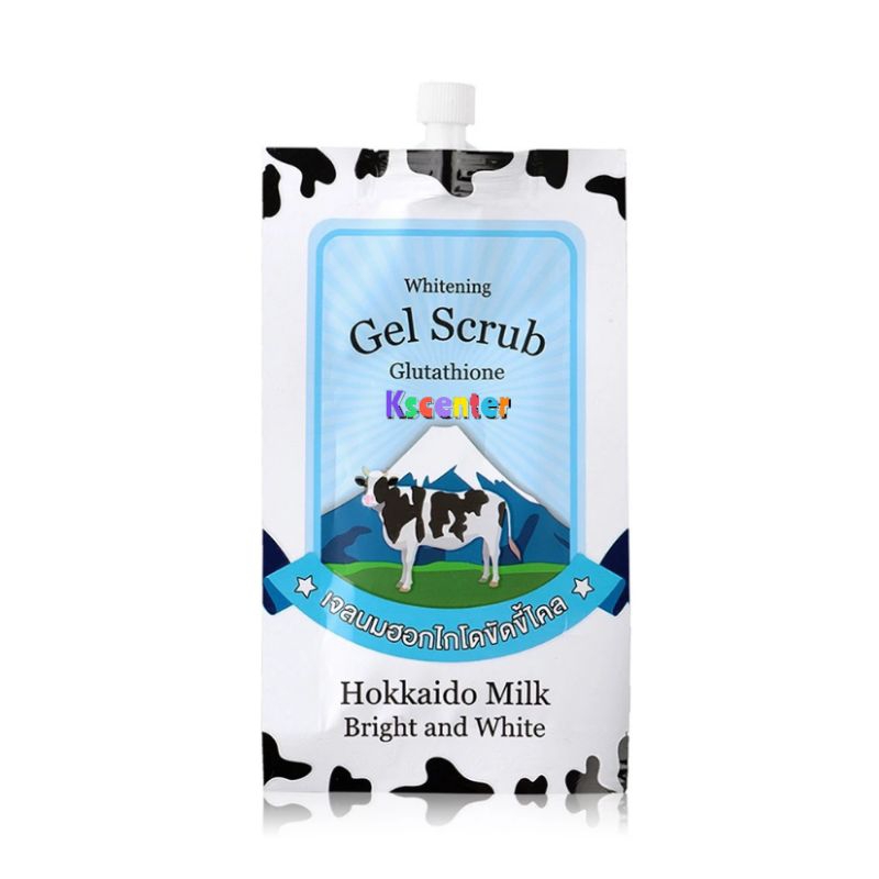 ( 1 ซอง) Fuji Cream Hokkaido Milk Gel 10gเจลขัดผิวหน้าสูตรโปรตีนนมฮอกไกโดจากญี่ปุ่น