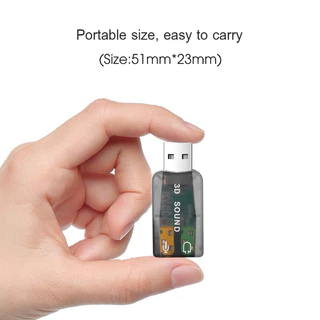 USB SOUND CARD 5.1 สำหรับคอมพิวเตอร์ และโน๊ตบุ๊ค