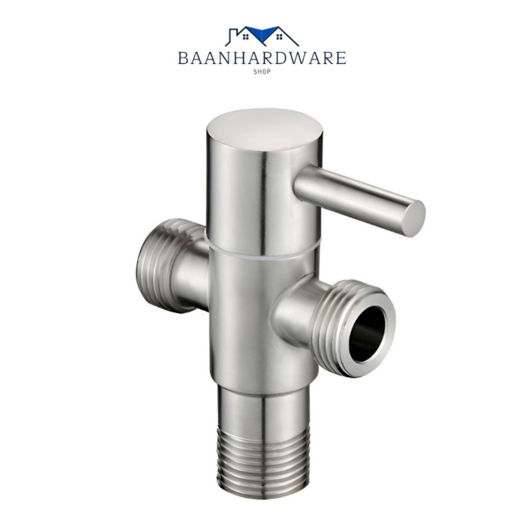 BAANHARDWARE สต๊อปวาวล์ 2 ทางสแตนเลส 304 แท้ MA-D-102