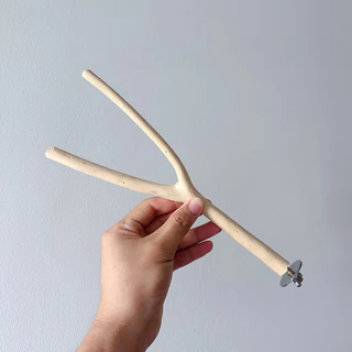 A-34 คอนไม้ คอนนก [แบบตัววายY] ความยาว20-23cm ความหนา 1.5cm