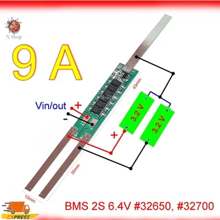 BMS 2S 6.4V ( 7.2V ) LiFePO4 (3A-25A) วงจรป้องกันแบตเตอรี่ bms ชาร์จแบตเตอรี่ลิเธียม #26650 #32650 #32700