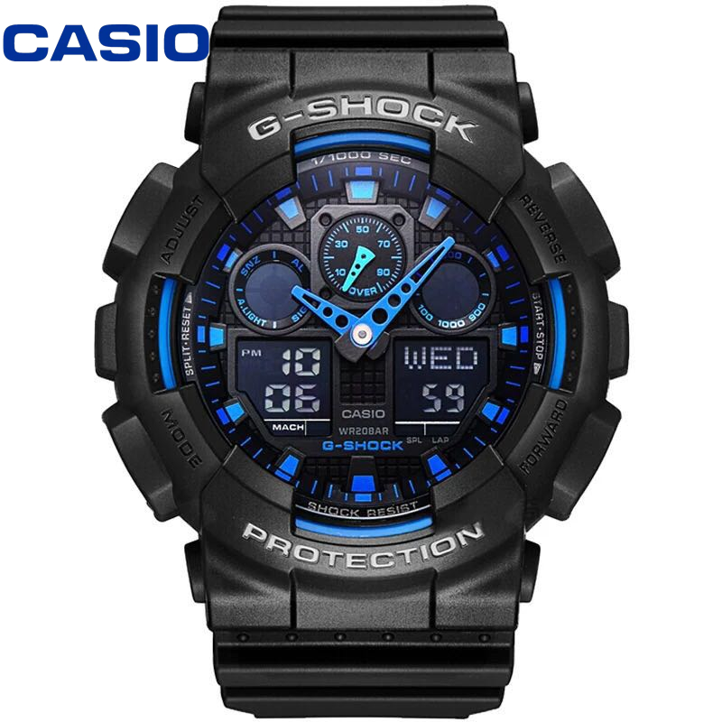 CASIO นาฬิกาข้อมือผู้ชาย รุ่น GA-100-1A1DR (สีดำ/black)（ของแท้100% ประกันCMG)