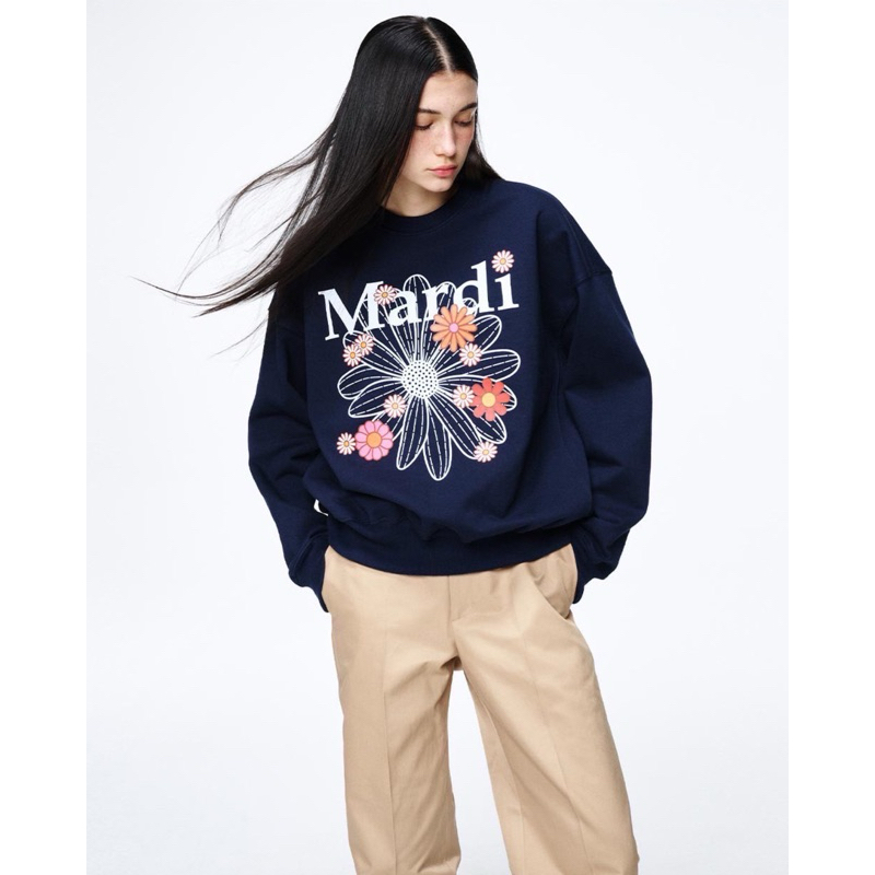 มือ1:เสื้อ Mardi Mercredi Sweatshirt Flowermardi