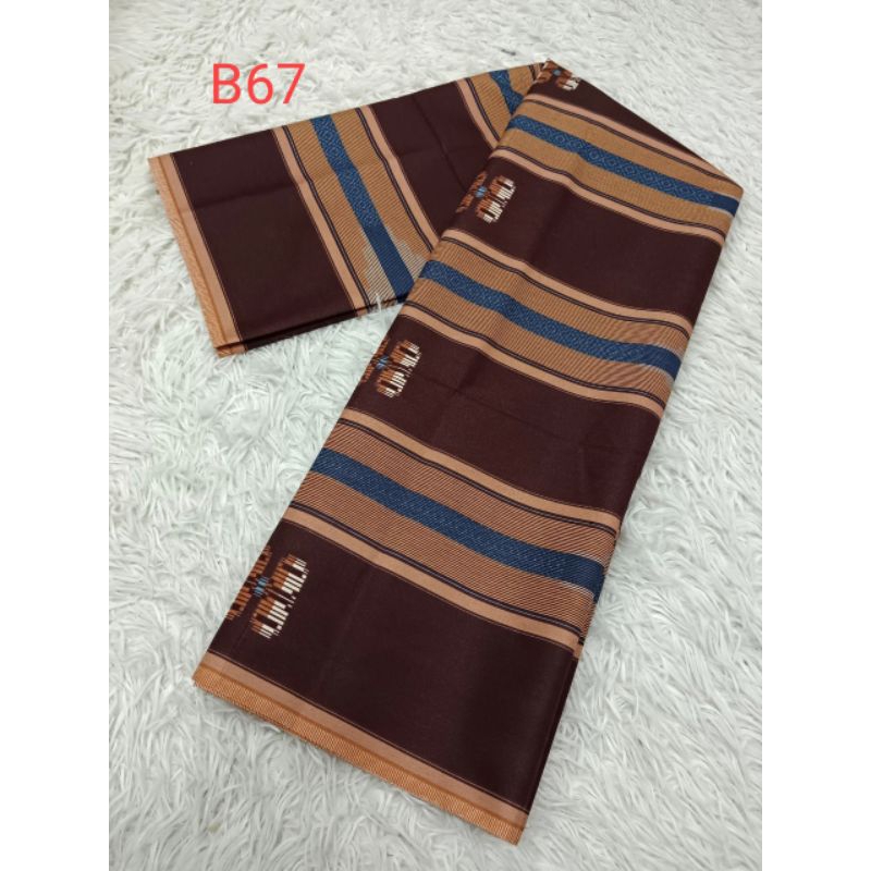 ผ้าโสร่งชายผ้าถุงเย็บสำเร็จพร้อมนุ่ง(B89)ผ้าคอตตอน100%ผ้านิ่มไม่ลื่นสีไม่ตกซับน้ำได้ราคาชิ้นละ55บาท ผ้านำมาตัดเสื้อได้