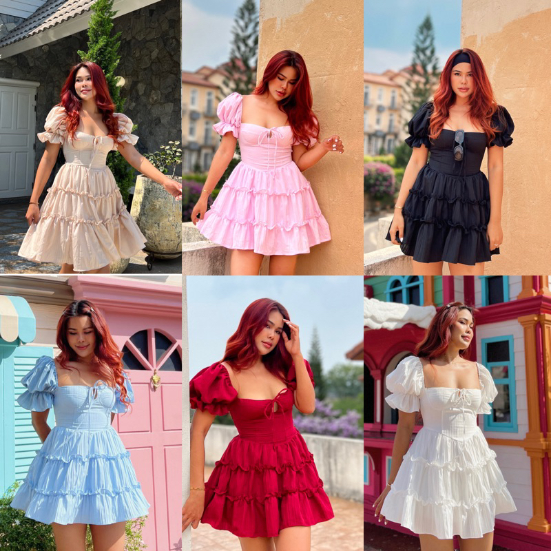 Eve color mini dress พร้อมส่ง