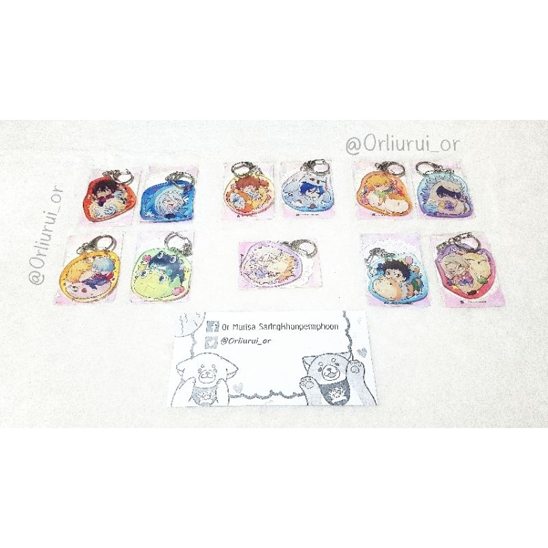 (พร้อมส่ง) พวงกุญแจอะคริลิค Anime Reborn (ครบชุด)