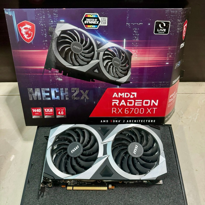 ( 4,990฿) RX 6700XT 12GB⚠️ แรงชน RTX 3070Ti ประกันยาว ครบกล่อง สภาพสวย แรงกว่า RTX 3070 3060 3060Ti