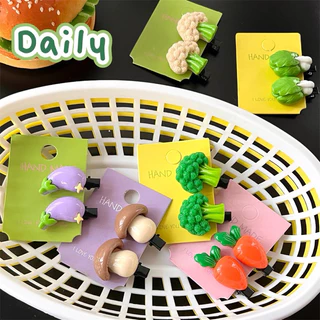 Cute 258 กิ๊บติดผม กิ๊บหนีบผมผักสุดคิ้วท์ 2 ชิ้น/แพ็ค