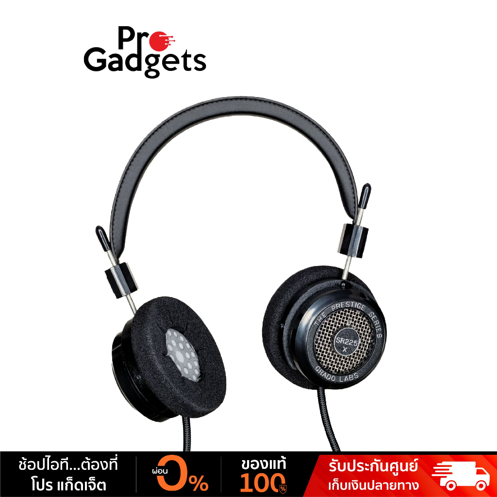Grado SR225X Prestige Series Wired Headphones Black หูฟัง