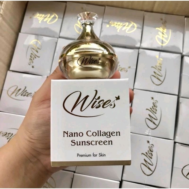 กันแดดไวท์นาโน คอลลาเจน Wise กันเเดด SPF 50 PA+++