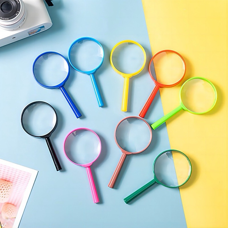 Magnifying glass for kids แว่นขยายเพื่อการเรียนรู้สำหรับเด็กแนวmontessori แว่นขยายพกพา sensory play ราคา ถูกที่สุด ดีลบีเคเค แกลเลอรีภาพที่ 8