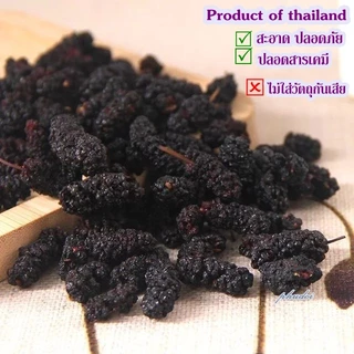 มัลเบอรี่ ลูกหม่อน อบแห้ง Mulberry dried ทำชาหรือยา สมุนไพร แห้งกรอบ ไม่มีน้ำตาล ไม่ใส่วัตถุกันเสีย ธรรมชาติ100%[ภูดอย]