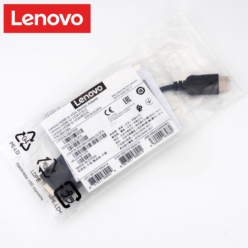 Lenovo HDMI to VGA Monitor Adapter Dongle Model : CH7101B-02 P/N 03X7583 ของแท้