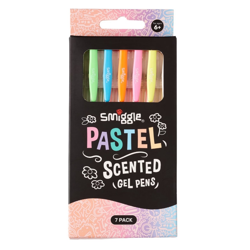 Smiggle Pastel Scented Gel Pens X7