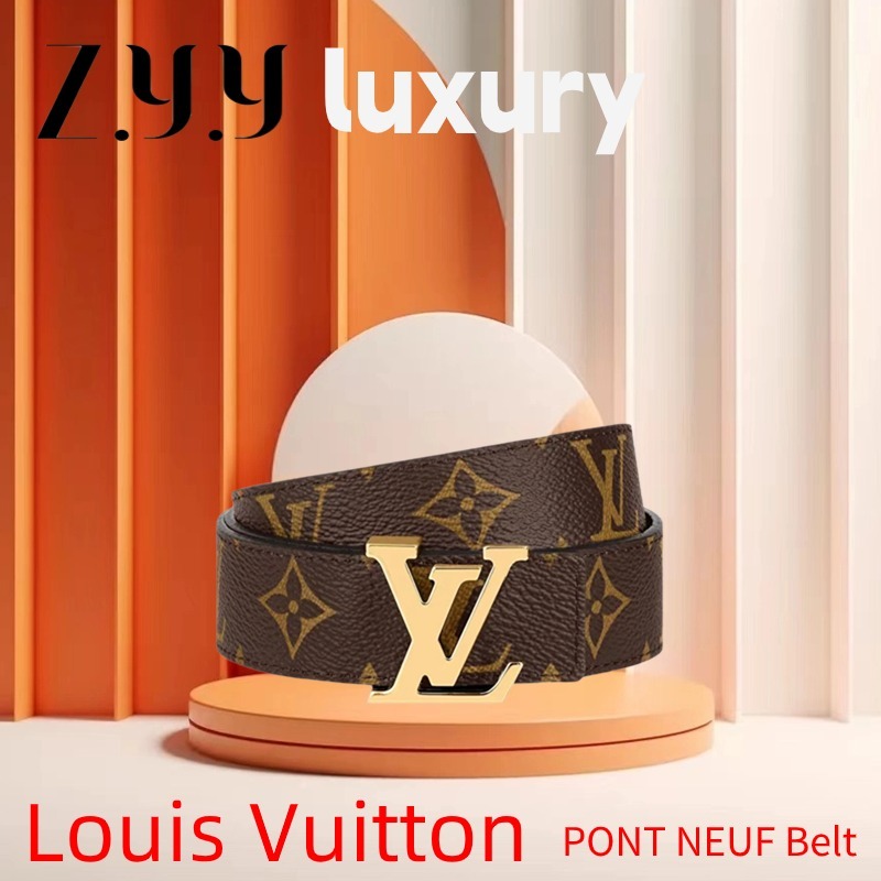 New Hot sales ราคาพิเศษ Ready Stock Louis Vuitton Men's Belt PONT NEUF 35mm&amp;LV INITIALES 40 mm male belt