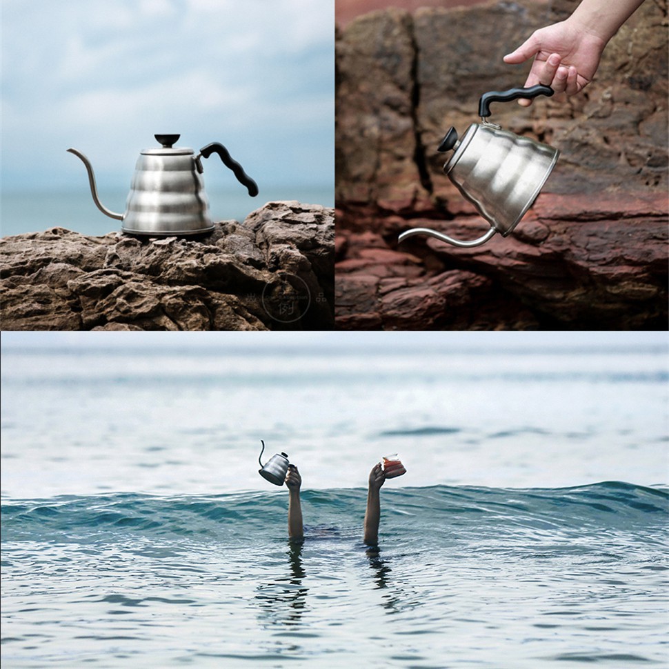 ☕ชุดดริปกาแฟ กาดริป กาดริปกาแฟ กาต้มน้ำสแตนเลส กาต้มน้ำแคมป์ปิ้ง Gooseneck Kettle ผลิตจากสแตนเลส - รูปที่ 7