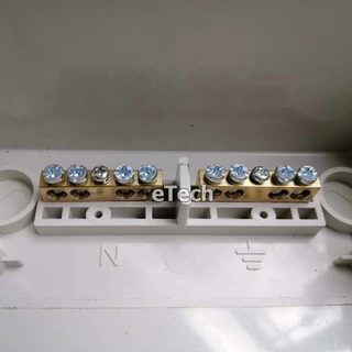 Bus Bar Terminal บัสบาร์ ทองแดง บาร์นิวตรอน.บาร์กราวด์ สำหรับ กล่องเบรคเกอร์ ตู้ไฟฟ้า ตู้ Combiner