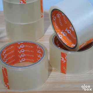 เทปใส OPP สำหรับปิดกล่อง (1 ม้วน) กว้าง 2 นิ้ว ยาว 45 หลา ความหนา 43 ไมครอน glomboxthai