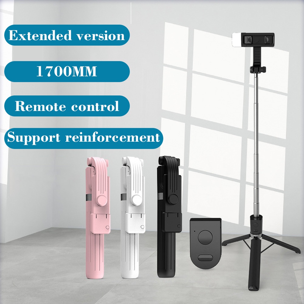 4 in 1ไม้เซลฟี่บลูทูธพร้อมรีโมทไม้เซลฟี่หมุนได้360ขาตั้งกล้องมือถือเซลฟี่ แบบพกพาสะดวกไม้เซลฟี่ไร้สาย วงเล็บถ่ายทอดสด-XF