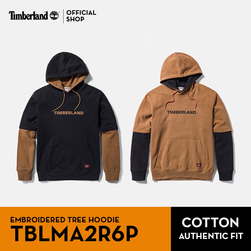 Timberland Men's EMBROIDERED TREE HOODIE ฮูดดี้ สเวตเตอร์ เสื้อกันหนาว (TBLMA2R6P)