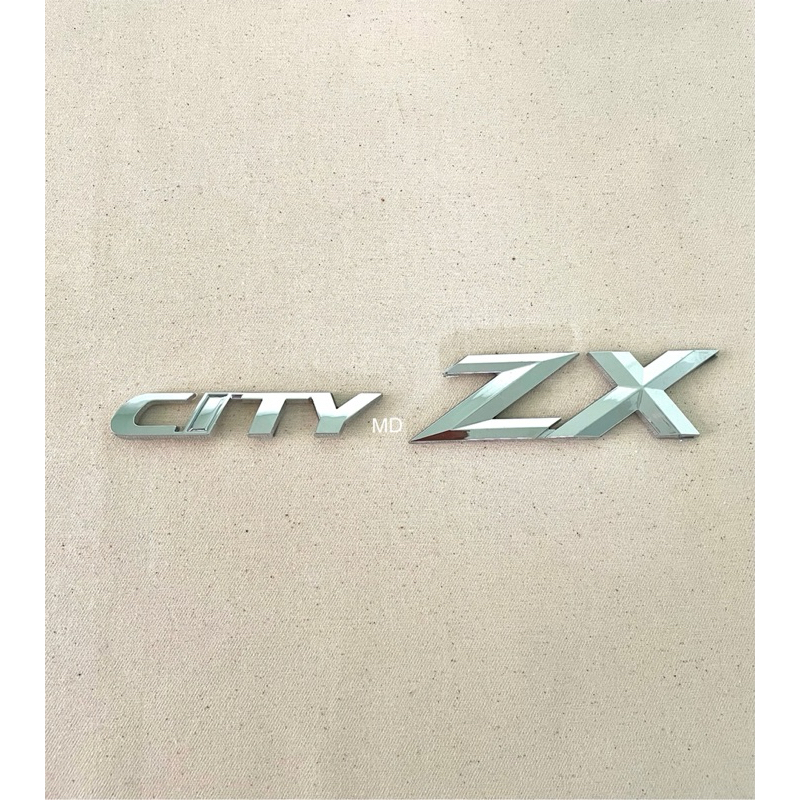 โลโก้ CITY ZX ติดHONDA สีเงิน ราคาต่อชิ้น