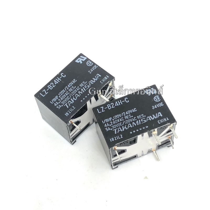 รีเลย์ LZ-B24H-C 24vdc 5A TAKAMiSAWA relay 5pin  พร้อมส่ง ออกบิลได้