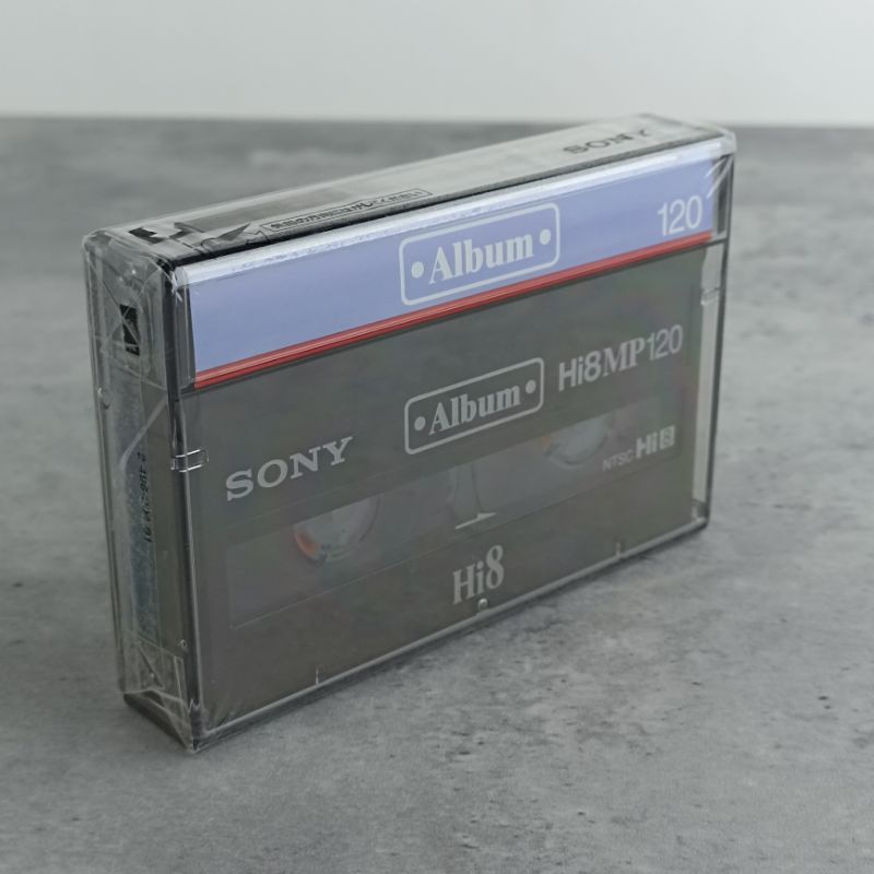 SONY &gt;&gt; Hi8MP120 ม้วนเทปเปล่าสำหรับกล้องถ่ายวิดิโอ Hi8 ความยาว 120 นาที ของใหม่แพ็คซีล Made in Japan มือสองญี่ปุ่น