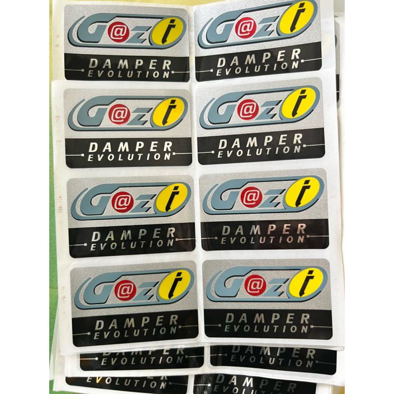 พร้อมส่ง‼️สติ๊กเกอร์ โลโก้โช้คแก๊สซี่ดวงเล็ก แท้💯💯 gazi
