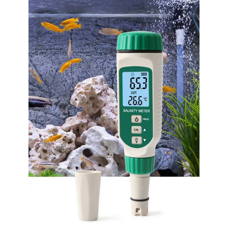 เครื่องวัดความเค็มดิจิตอล 0-50 ppt Salinity Digital AR8012 ปากกาวัดความเค็มน้ำ อาหาร เครื่องดื่ม เลี