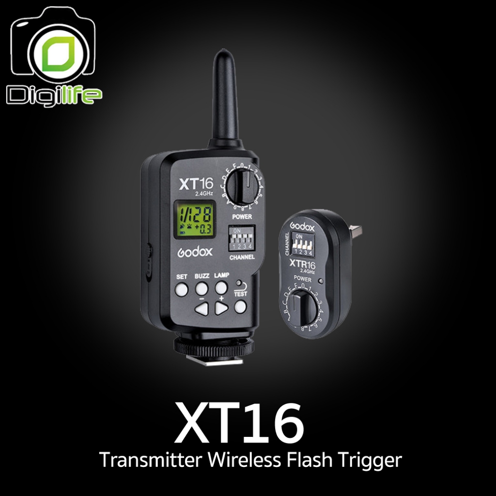 Godox Trigger XT16 Wireless Flash Trigger 2.4 GHz - รับประกันศูนย์ Godox Thailand 3ปี