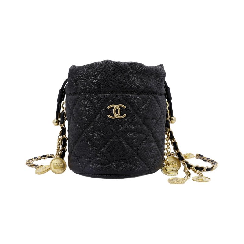 Chanel/หนังวัว/กระเป๋าโซ่/กระเป๋าถัง/กระเป๋าสะพาย/AP3111/แท้ 100%