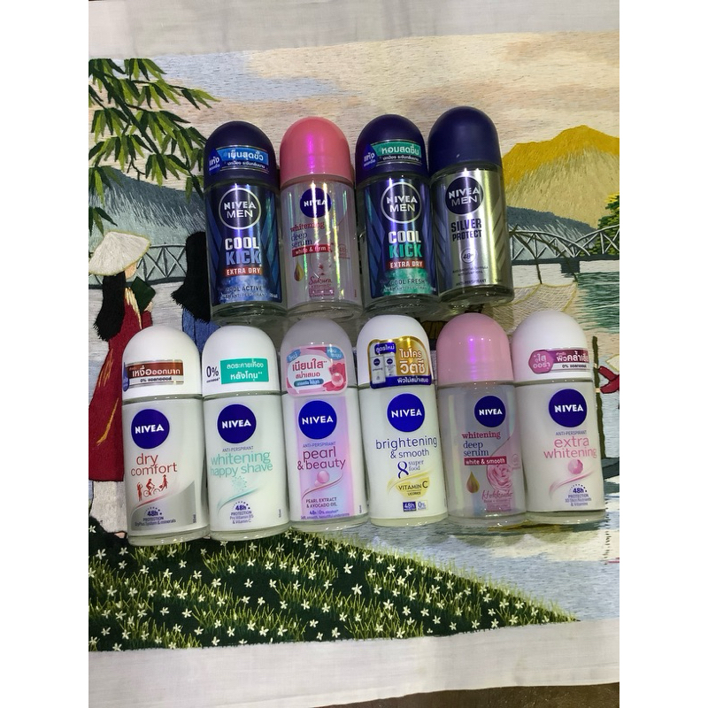 NIVEA กลิ้งนีเวีย ขนาด50มล มีผู้หญิง กับผู้ชาย