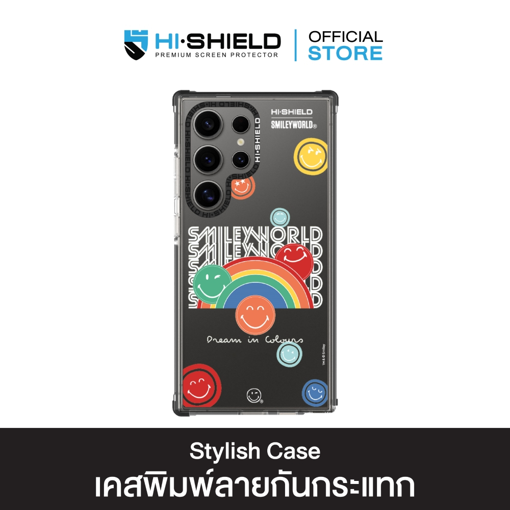 [S25ultra,S24ultra,S23ultra] HI-SHIELD เคสใสกันกระแทก Samsung รุ่น Happy Smile6