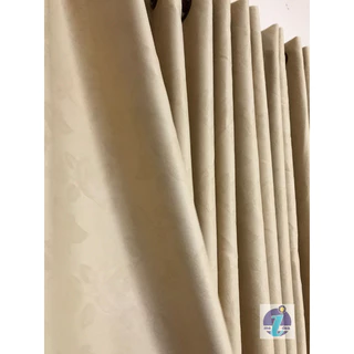 ผ้าม่านกั้นห้องสีครีมมินิมอลเกรดพรีเมี่ยม แถมสายรวบม่าน ขนาด3เมตร2เมตร ใช้กั้นแอร์กั้นห้อง